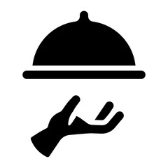 hotel food delivery icon