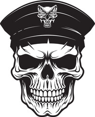 Elite Skull Beret Special Forces Insignia Vector Design Combat Beret Skull Military Unit Logo Icon