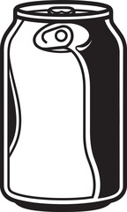 Quenching Thirst Soda Can Logo Design Bubbles Galore Carbonated Drink Icon Emblem