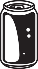 Quench Quick Soda Can Icon Design Effervescent Oasis Carbonated Beverage Vector Icon