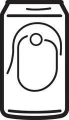 Sparkling Sensation Refreshing Drink Icon Vector Soda Symphony Can Logo Symbol