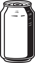 Carbonated Craze Soda Can Emblem Design Sparkling Sensation Refreshing Drink Icon Vector