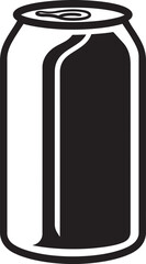 Bubbly Brew Can Logo Vector Symbol Soda Symphony Refreshing Drink Emblem Design