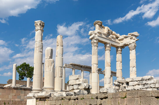 The Temple of Trajan in Pergamon Ancient City