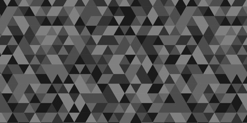Modern abstract geometric polygon background. Abstract polygon triangle background vector illustration. Gray Black Polygon Mosaic Background.