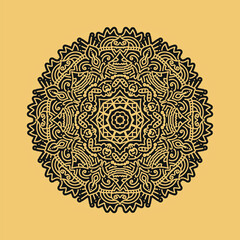 Creative Luxury Premium Bold Mandala Art Eps Vector Template Design