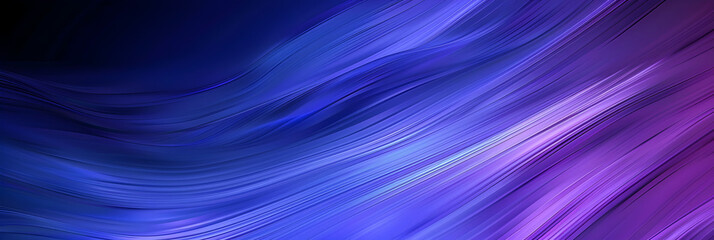 Blue and purple waves on a dark blue background, Dynamic Oceanic Harmony: Blue and Purple Waves on Dark Background