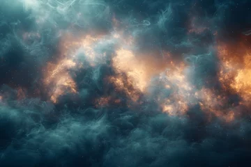 Papier Peint photo autocollant Univers Clouds and Stars Filling the Sky