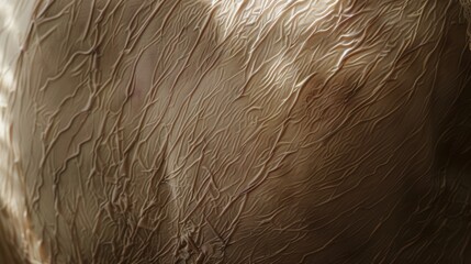 Wrinkled skin texture, macro, scar