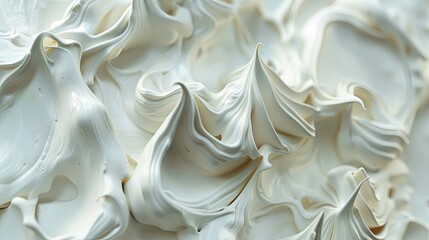 Close up of whipped cream texture for background.