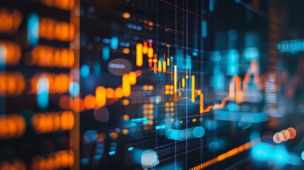 A computer screen displaying gold financial charts and performance indicators