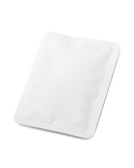 White paper bag or sachet for instant tea product mock-up