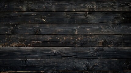 A black wooden surface with a grainy texture