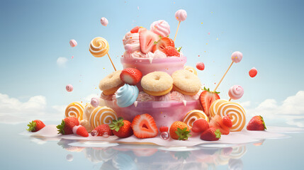 Obraz premium Taste the Sweet Side of Life