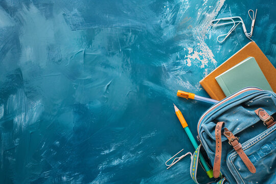 Blue and White Abstract back to school Texture - Powered by Adobe