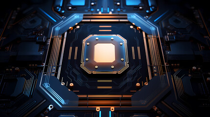 Fototapeta premium Technology smart chip