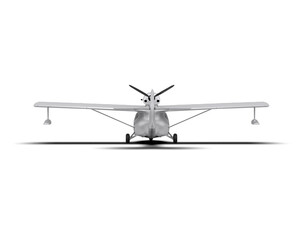 Airplane isolated on background. 3d rendering - illustration