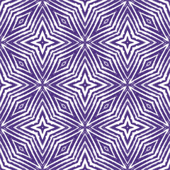 Medallion seamless pattern. Purple symmetrical