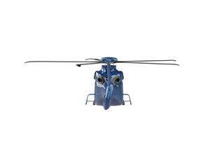 Helicopter isolated on background. 3d rendering - illustration