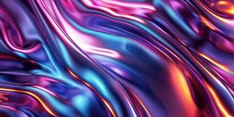 Obraz premium Vibrant abstract liquid colors in motion with a glossy finish