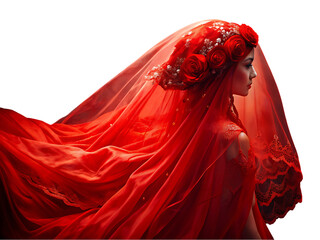Beautiful bridal veil