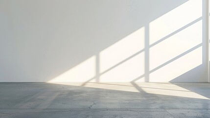 Obraz premium sunlight falling on a white wall