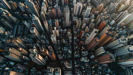 panoramic view of the city, aerial view of the city, buildings scene, biuldings in the city, top view of buildings in the city - obrazy, fototapety, plakaty
