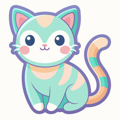 Fototapeta premium Enchanted Kitten: A Whimsical Journey into Fantasy