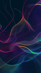 Dynamic Neon Light Network Visualization