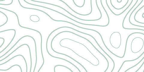 topographic background. topography green line pattern. abstract curving circle lines.