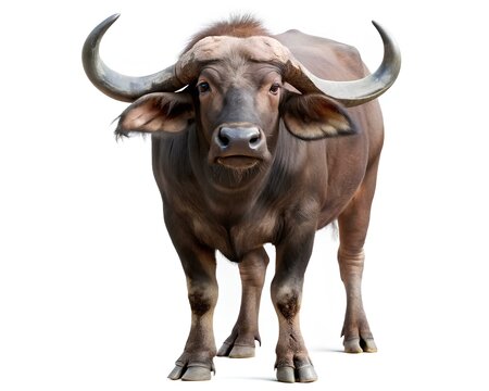 buffalo isolated on white background 