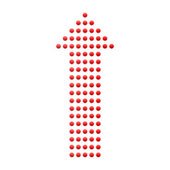 Red dotted arrow