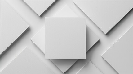white modern blank square paper