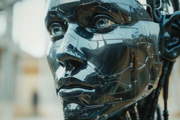 Futuristic Robot Portrait