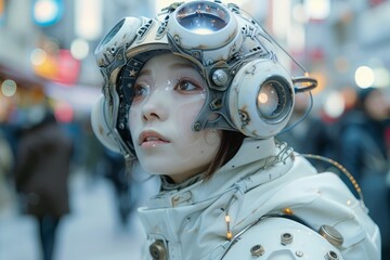 Fototapeta premium Futuristic Gaze in the City