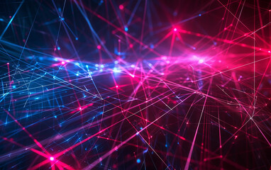 Dynamic Neon Light Network Visualization