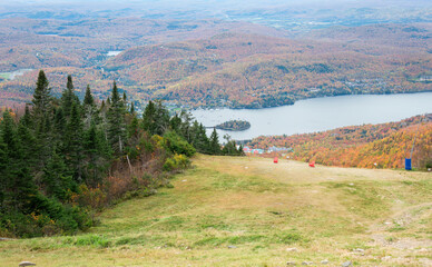 View from Mont Tremblant summit. Quebec. Canada. - 778774365