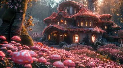 Obraz premium Magic imaginary world full with color and happiness