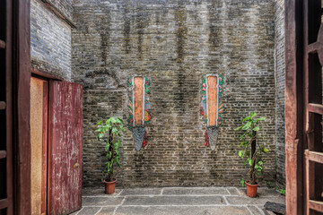 Foshan city, Guangdong, China. Yanqiao Ancient Village (built in 1450) still preserves a large...