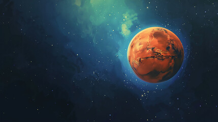 Obraz na płótnie Canvas moon and earth space solar system