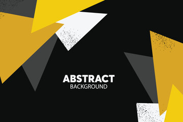 Abstract yellow, black and white background. Minimal geometric background abstract design.
