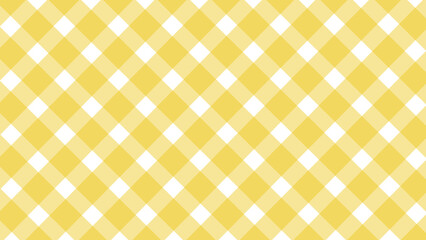Diagonal yellow checkered in the white background