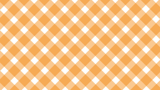 Diagonal orange checkered in the white background
