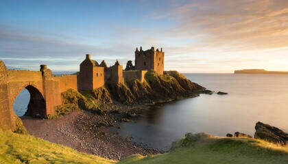 medieval fortress dunnottar castle is a ruined medieval aberdeenshire stonehaven on the northeast...