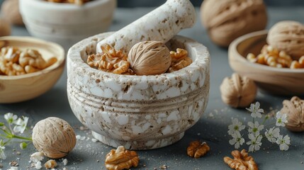 Fototapeta premium almonds, cashews, pecans, walnuts