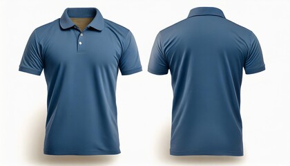 a striking blue polo shirt mockup perfect for showcasing your own custom designs with its blank front and back you have plenty of room to unleash your creativity on this trendy versatile