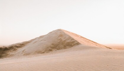 Fototapeta na wymiar desert sand pile dune isolated on white background