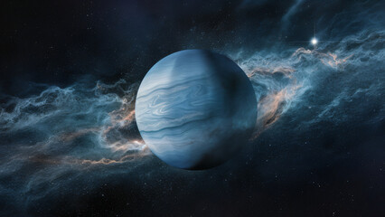 Neptune Planet. Universe, cosmos, astronomy, solar, atmosphere, surface