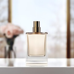 perfume bottle and perfume