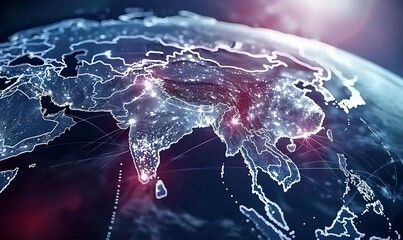Digital Cartography Fueling Global Connectivity with High-Speed Cyber Network, Telecommunication, and Data Exchange between China and India